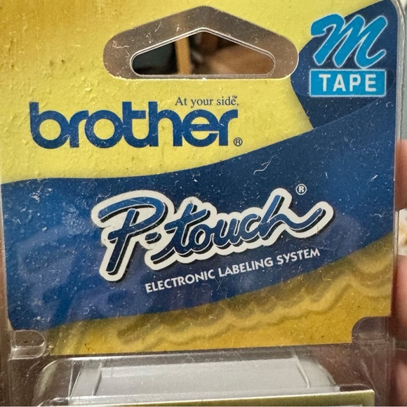 Brother M-231 Label Tape | 1/2" White w/ Black Text | Vintage P-Touch Refill - Picture 2 of 12